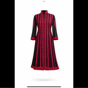Romantic Sheer Embroidered Boho Midi Dress Size L | Lined
